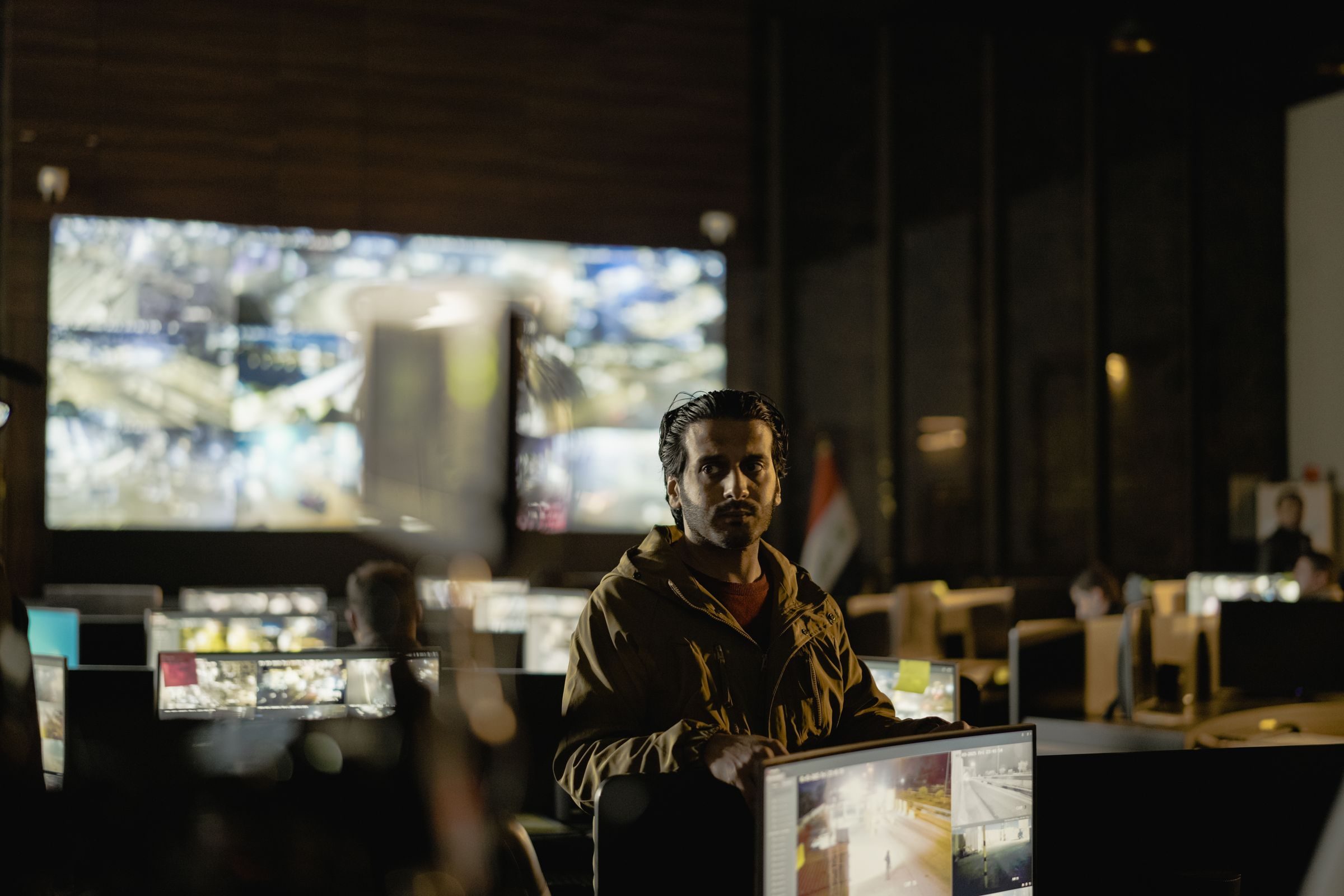 Operators working a live server aisle